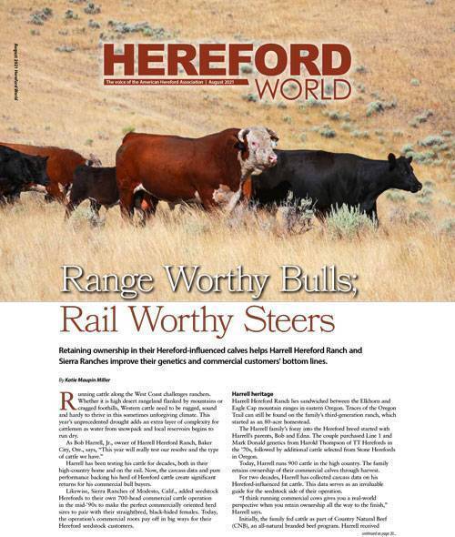 AHA Cover August 2021 W/ Harrell & Sierra Ranches